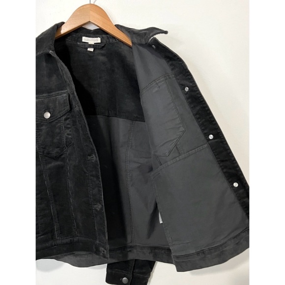 Eileen Fisher Velvet Classic Corduroy Collar Jacket in Black Size XS - Picture 6 of 7